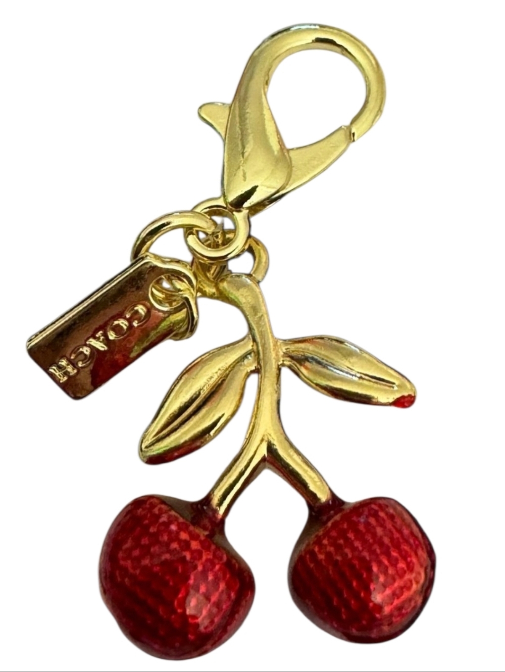 COACH Mini Cherry Charm/Keychain